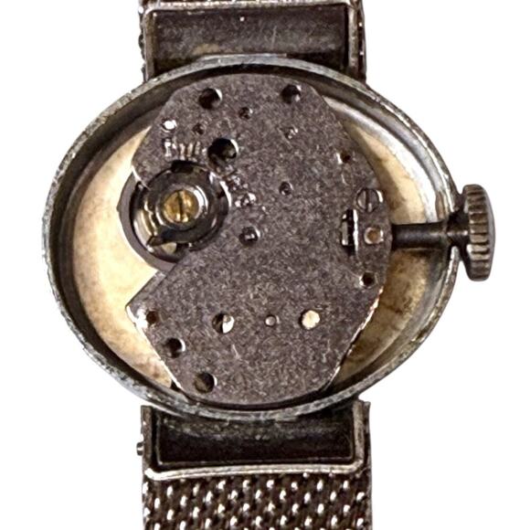 Vintage Timex Cocktail Watch Womens Stainless Mesh Bracelet Manual Wind RUNS
